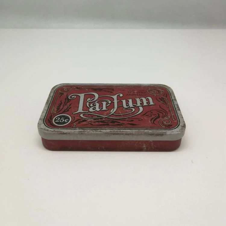Small perfume tin boxes